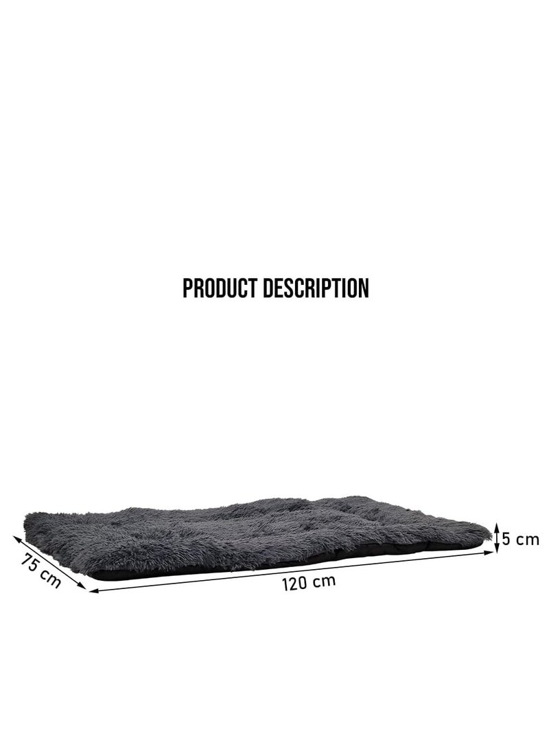 أن ان سي بيتس سرير للحيوانات الأليفة، سرير للكلاب، كلاب مريحة، مخملية وناعمة للغاية، مستطيلة الشكل، محمولة، تصميم جديد وبسيط، قوية ودافئة، فاخرة، مزخرفة، داخلية، سهلة التنظيف، ألوان متعددة، سمك 8 سم - Image 2