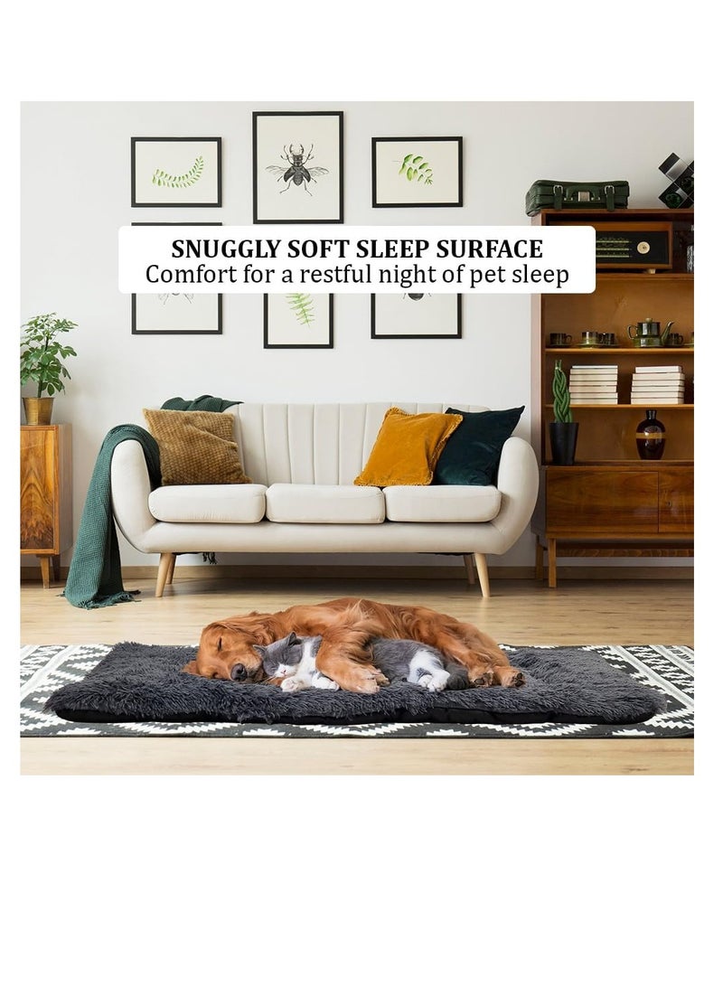 أن ان سي بيتس سرير للحيوانات الأليفة، سرير للكلاب، كلاب مريحة، مخملية وناعمة للغاية، مستطيلة الشكل، محمولة، تصميم جديد وبسيط، قوية ودافئة، فاخرة، مزخرفة، داخلية، سهلة التنظيف، ألوان متعددة، سمك 8 سم - Image 4