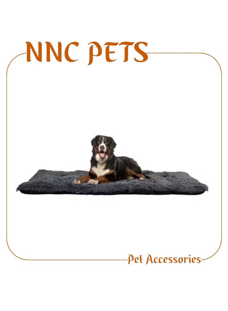 أن ان سي بيتس سرير للحيوانات الأليفة، سرير للكلاب، كلاب مريحة، مخملية وناعمة للغاية، مستطيلة الشكل، محمولة، تصميم جديد وبسيط، قوية ودافئة، فاخرة، مزخرفة، داخلية، سهلة التنظيف، ألوان متعددة، سمك 8 سم - Image 1