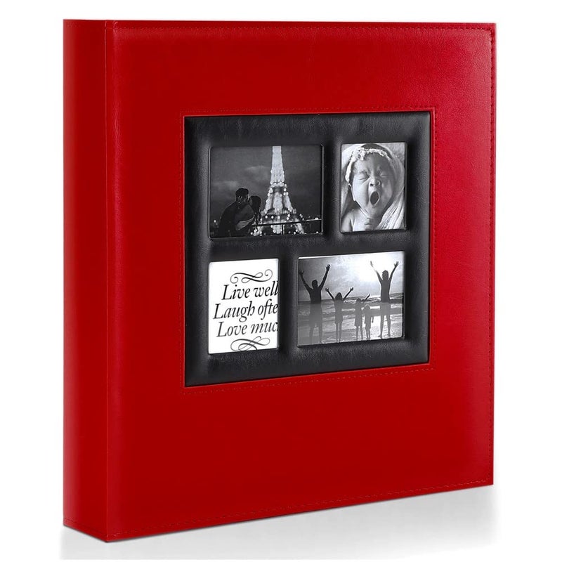 Ywlake Ywlake Photo Album 4x6 1000 Pockets Photos Extra Large Capacity Family Wedding Picture Albums Holds 1000 Horizontal and Vertical Photos Red 