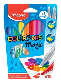 Maped 10-Piece Magic Felt Tip Coloring Pen Set Multicolour 