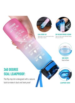 S2C Water Bottles 1L with Times to Drink and Straw, Motivational Water Bottle for kids Leakproof Drinking Sports Water Bottle for Fitness, Gym & Outdoor  - Image 4