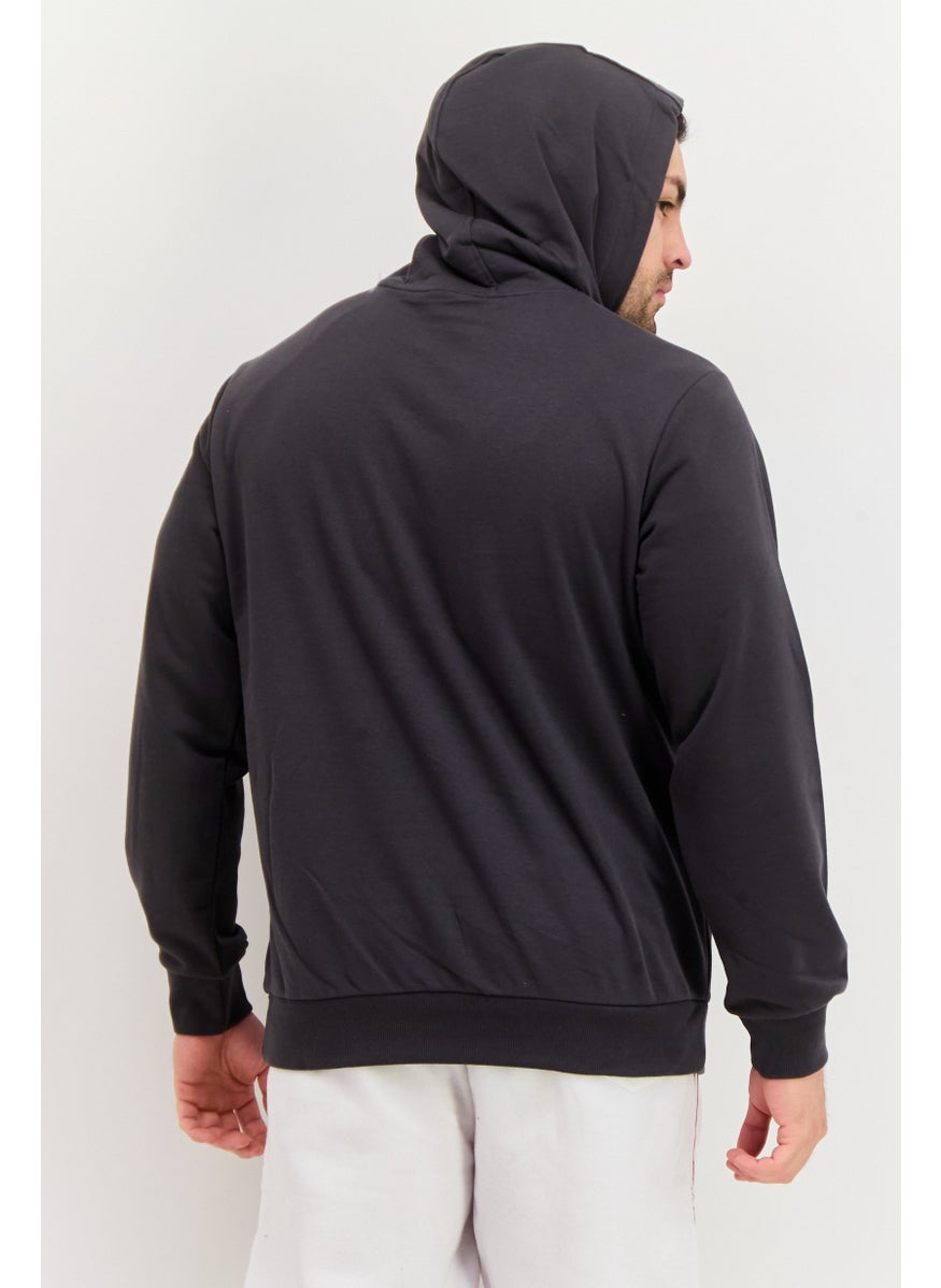 SKECHERS Men Sportswear Fit Long Sleeve Outdoor Sweatshirt, Dark Grey  - Image 3