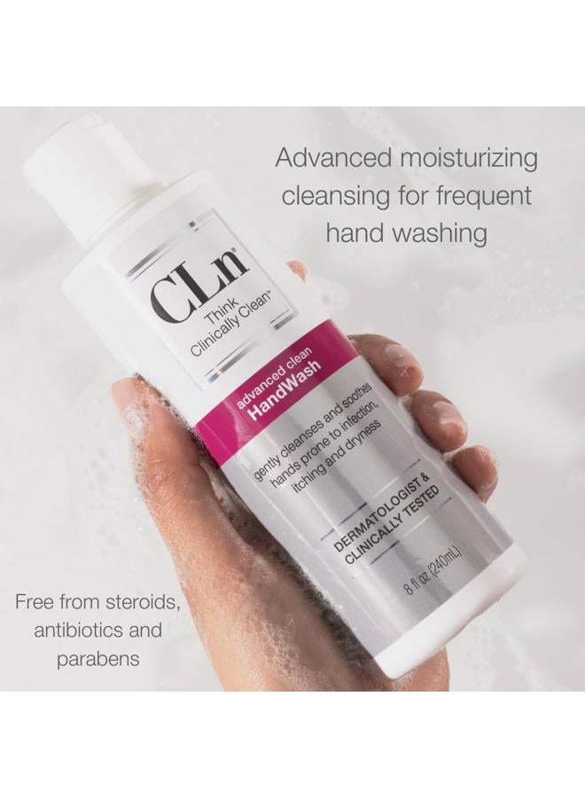 cln HandWash - Hygiene for Hands with Sensitive Skin, Eczema, Itching or Infection - (8 fl oz) Soap - Image 3