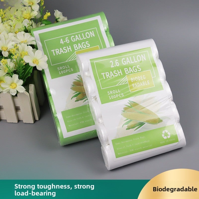Biodegradable Garbage Bags 200 Count White Durable Easy To Tear Drawstring Waste Disposal - Versatile Use for Household and Commercial - Image 4