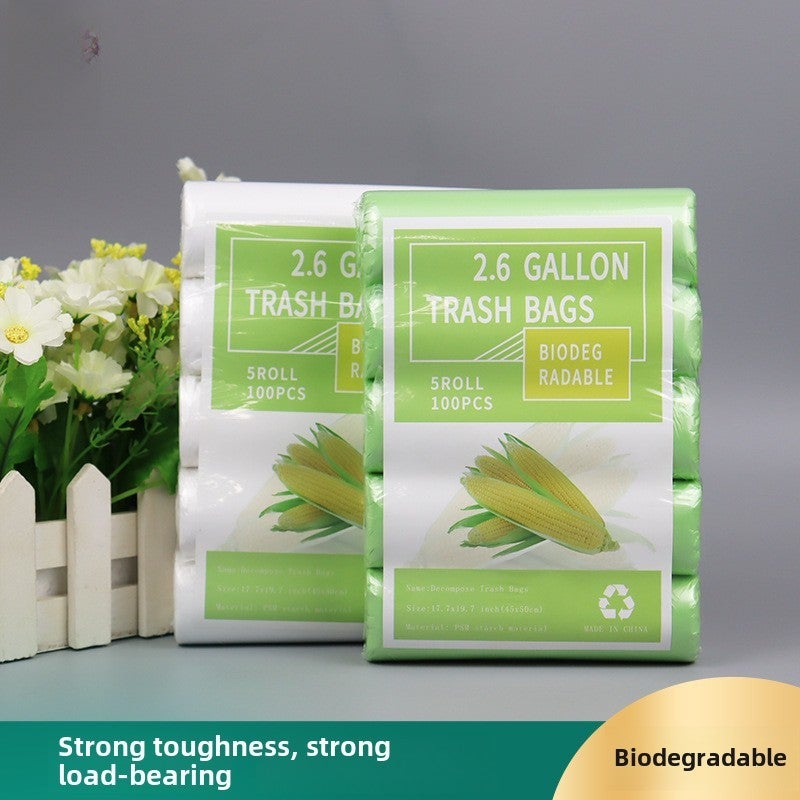 Biodegradable Garbage Bags 200 Count White Durable Easy To Tear Drawstring Waste Disposal - Versatile Use for Household and Commercial - Image 3