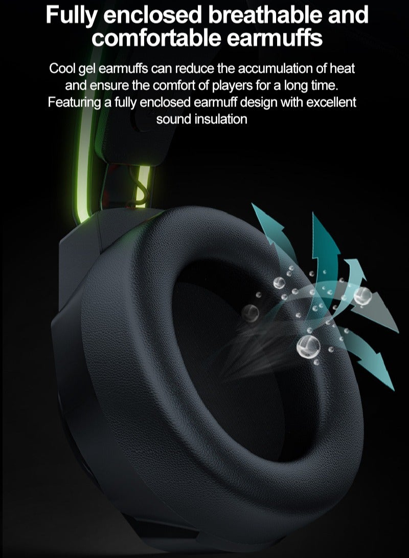 onikuma X26 Wired PC Gaming Headphone with Mic and RGB Light for PC/PS4/PS5/Xbox - Image 5