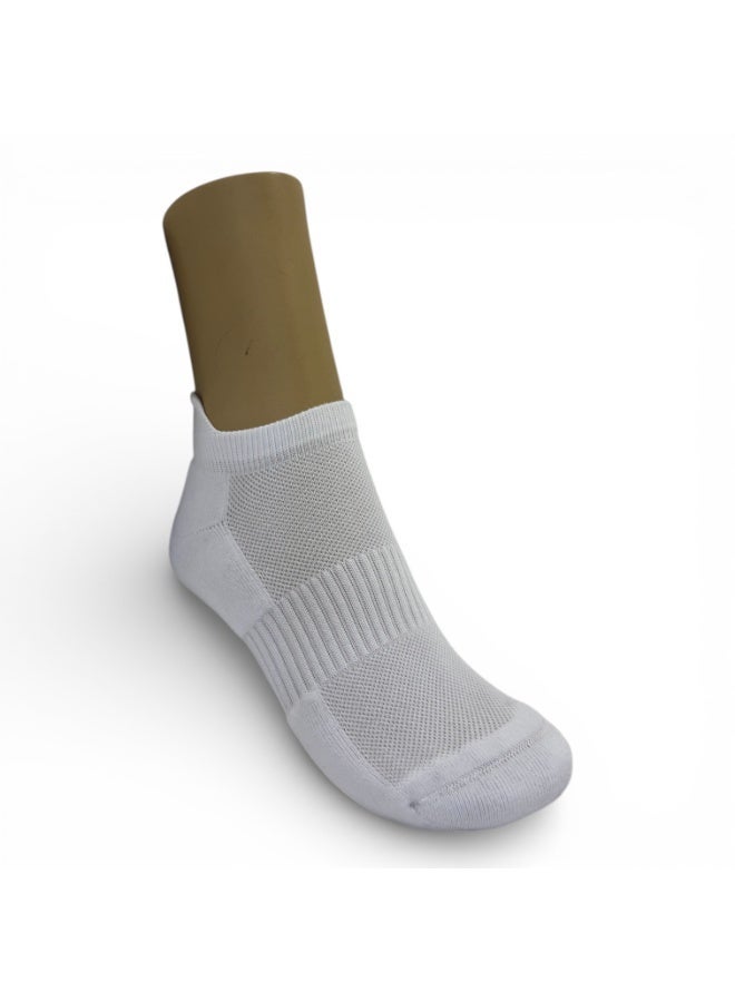 Aurleon Performance Ankle Socks – 3 Pack – Flat Seam Toe – Cushioned Sole – Arch Support – Made in Turkey - Image 2
