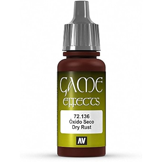 Vallejo 72.136 GAME EFFECTS ACRYLIC PAINT 17 ML, DRY RUST - Image 1