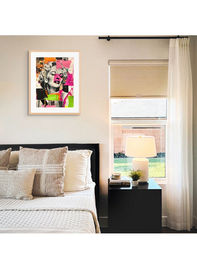 آرت دیکور  ديكور فني مؤطر بطباعة صورة فنية جميلة لمارلين مونرو فن البوب ​​جدار مبدع نابض بالحياة مطبوعات فنية للمشاهير لغرفة المعيشة وغرفة النوم والمكتب - Image 2