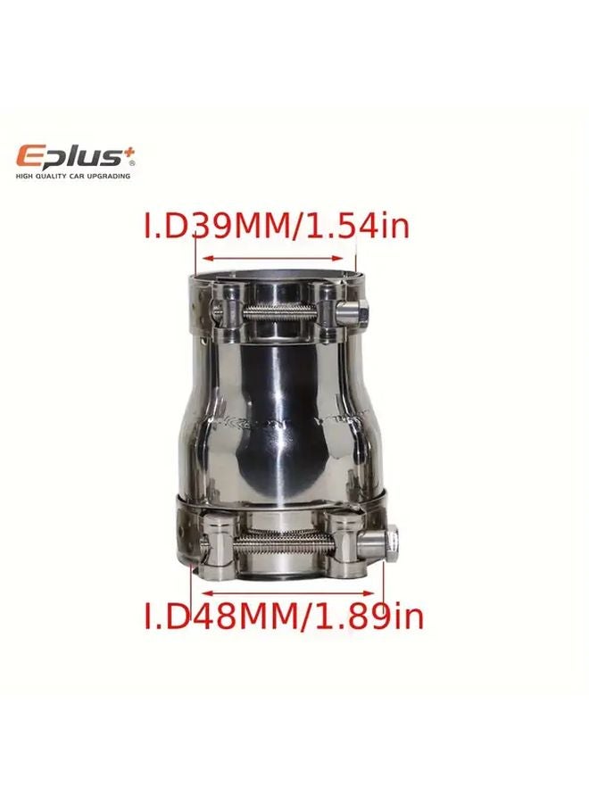 EPLUS 51MM To 54MM Stainless Steel Exhaust Pipe Reducer Adapter For Motorcycle Scooter - Image 3