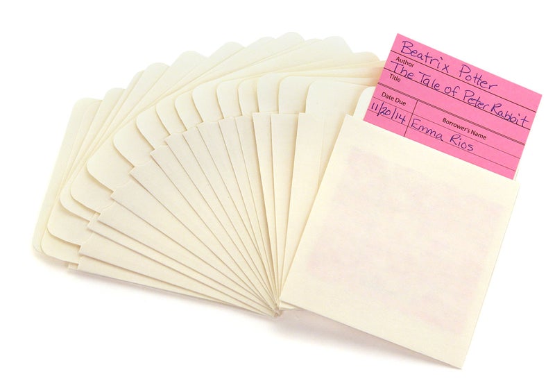 Hygloss Products Manila Library Pockets – Self-Adhesive Pocket Envelopes Made in the USA – 4.5 x 3.5 Inches, 40 Pack - Image 1