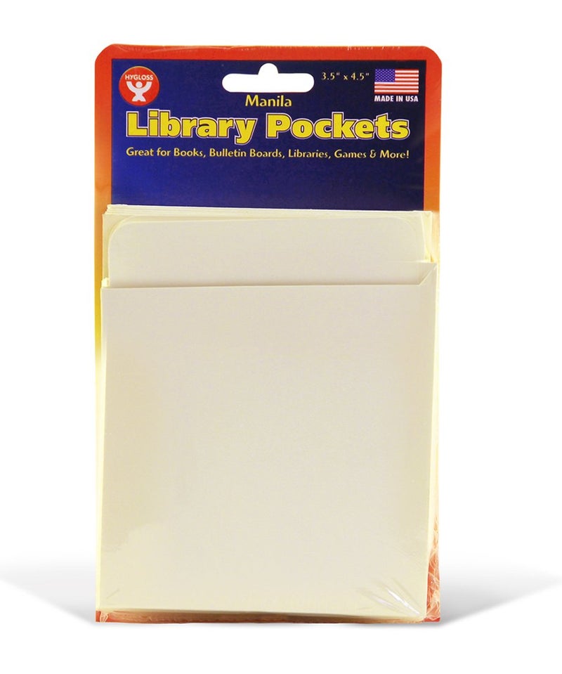 Hygloss Products Manila Library Pockets – Self-Adhesive Pocket Envelopes Made in the USA – 4.5 x 3.5 Inches, 40 Pack - Image 5