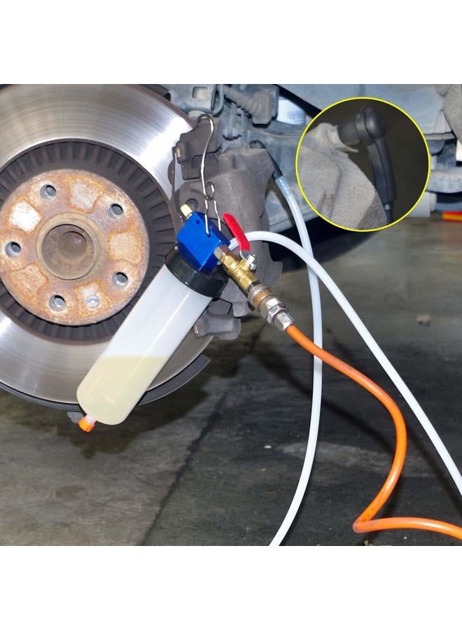 YSTOOL Brake and Clutch Fluid Pneumatic Vacuum Bleeder Bleeding Tool Kit to Change Brake Clutch Oil Power Steering Oil Engine Oil for Auto Car Truck Motorcycle Use - Image 5