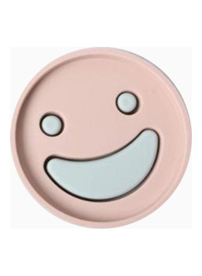 نيبمينينت طبق للصابونة من طبقتين بتصميم مبتكر على شكل وجه مبتسم وردي/ أزرق 10 x 2سم