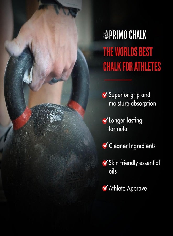 Primo Chalk 6oz. Resealable Bag: Loose Chalk for Weightlifting, Rock Climbing, & Gymnastics, Non-Toxic, Made in The USA, Chalk Ball Refill for Superior Grip - Image 3