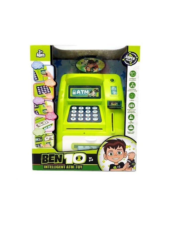 Toy Box Bank safe for children with the character of Ben 10 that works with a secret electronic fingerprint to withdraw money automatically  - Image 1