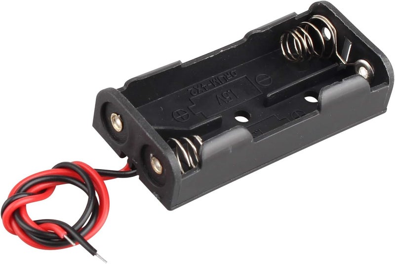 5pcs 2-Position AAA Battery Holder Base, 2-Cell AAA Battery Compartment, Wired Series-Connected 3V Battery Box - Image 3