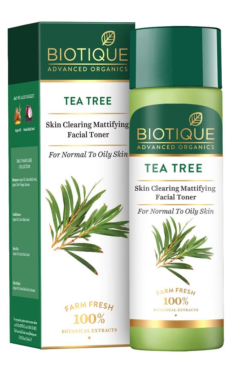 بيوتيك تونر سائل للوجه من بيوتيك بخلاصة شجرة الشاي لتنقية البشرة وإزالة اللمعان، مناسب للبشرة العادية إلى الدهنية، 120 مل | يعالج حب الشباب والبثور، ويشد المسام - Image 1