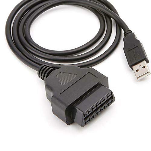 WSDMAVIS 1 Pcs 16 Pins OBD2 Extension Cable to USB Female Port Charging Adapter Cables Connector for Car Extension Cord Connector - Image 3