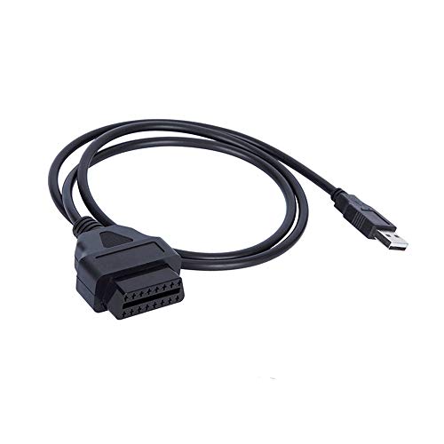 WSDMAVIS 1 Pcs 16 Pins OBD2 Extension Cable to USB Female Port Charging Adapter Cables Connector for Car Extension Cord Connector - Image 1