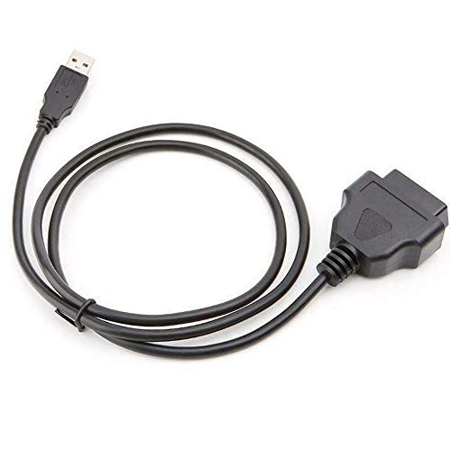 WSDMAVIS 1 Pcs 16 Pins OBD2 Extension Cable to USB Female Port Charging Adapter Cables Connector for Car Extension Cord Connector - Image 2