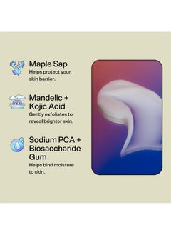 Bubble Skincare Over Night Hydrating Sleep Mask Gentle Exfoliating Overnight Face Mask For Skin Barrier Repair Formulated With Mandelic Acid & Sodium Pca To Hydrate Brighten & Soothe Skin (50Ml)  - Image 4