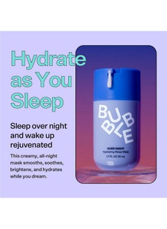 Bubble Skincare Over Night Hydrating Sleep Mask Gentle Exfoliating Overnight Face Mask For Skin Barrier Repair Formulated With Mandelic Acid & Sodium Pca To Hydrate Brighten & Soothe Skin (50Ml)  - Image 3
