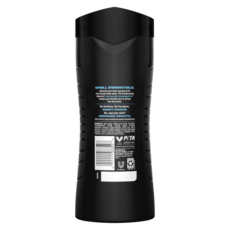 AXE Cool Ocean Men's Body Wash With Essential Oils 12H Refreshing Scent Body Wash For Men, Clean and Fresh Scent 16 oz - Image 2