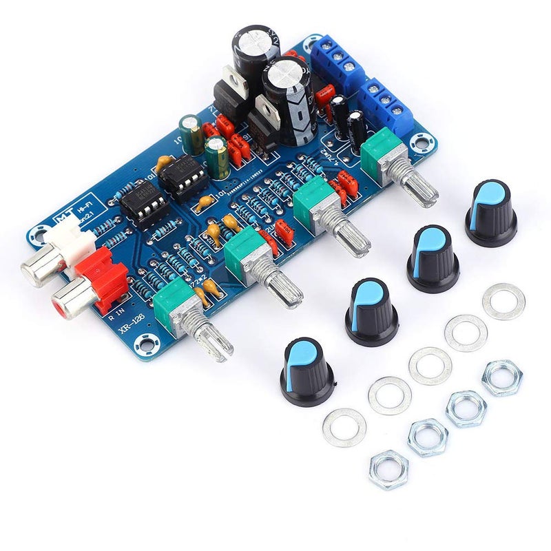 NE5532 Preamp Board 4 Channel HIFI Stereo Amplifier with Bass Treble Volume Control AC 12V 18V Power Supply - Image 4