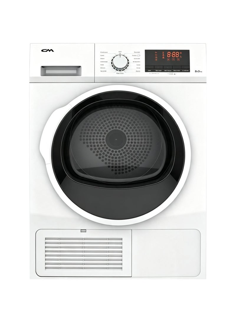 CM Freestanding Clothes Dryer – 8KG Capacity with 15 Drying Programs & Advanced Temperature Control - CM DC-80S5C - Image 1