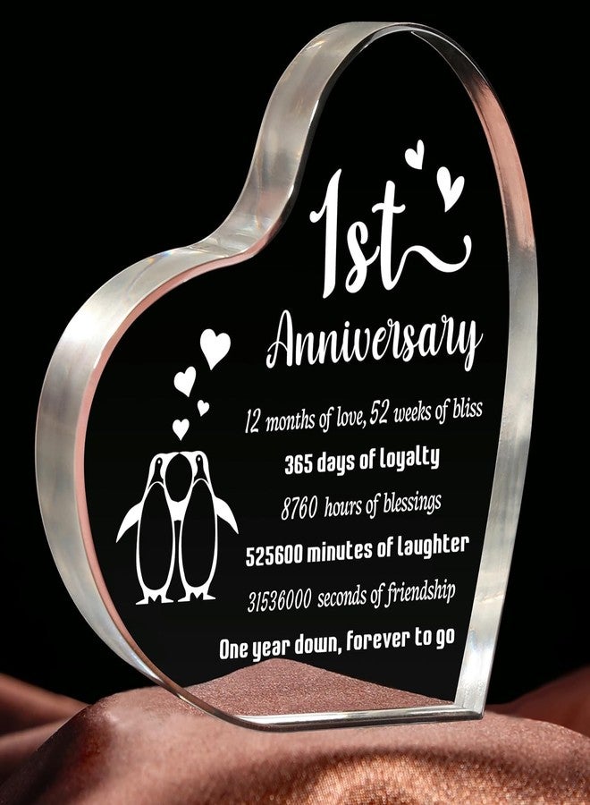 Gifzy Acrylic Plaque Gifts 2 (1st Anniversary) - Image 1