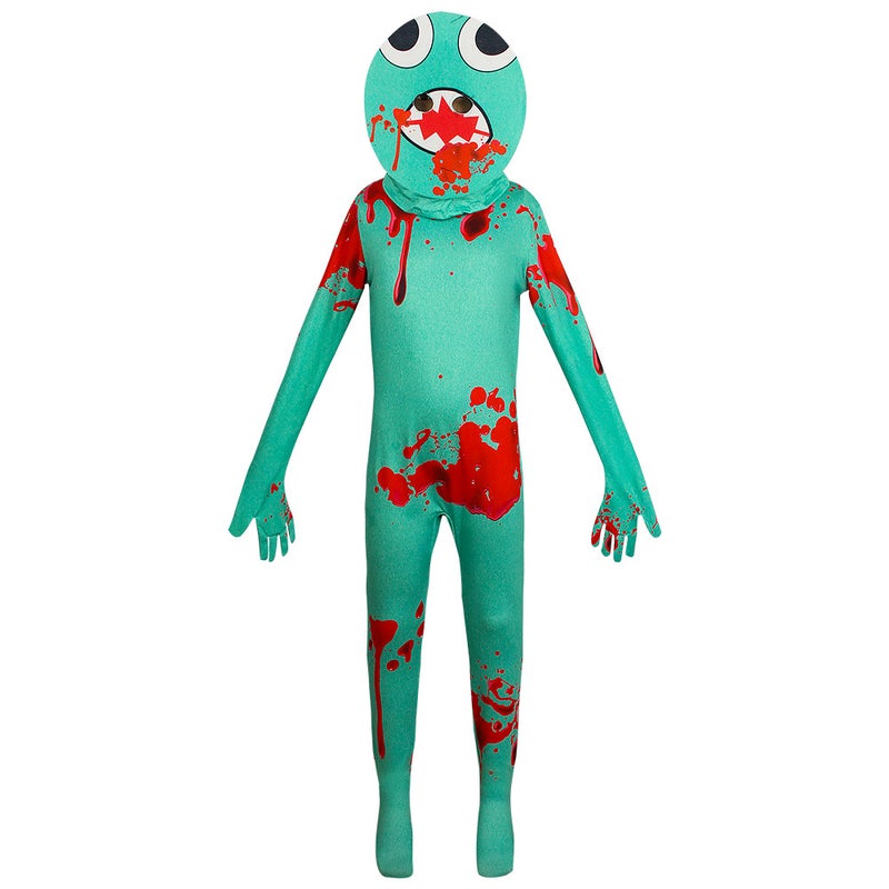 Halloween Rainbow Friends Cosplay Clothes Blue Little Monster Costume Jumpsuit Rainbow Friends Cosplay Outfit - Image 5