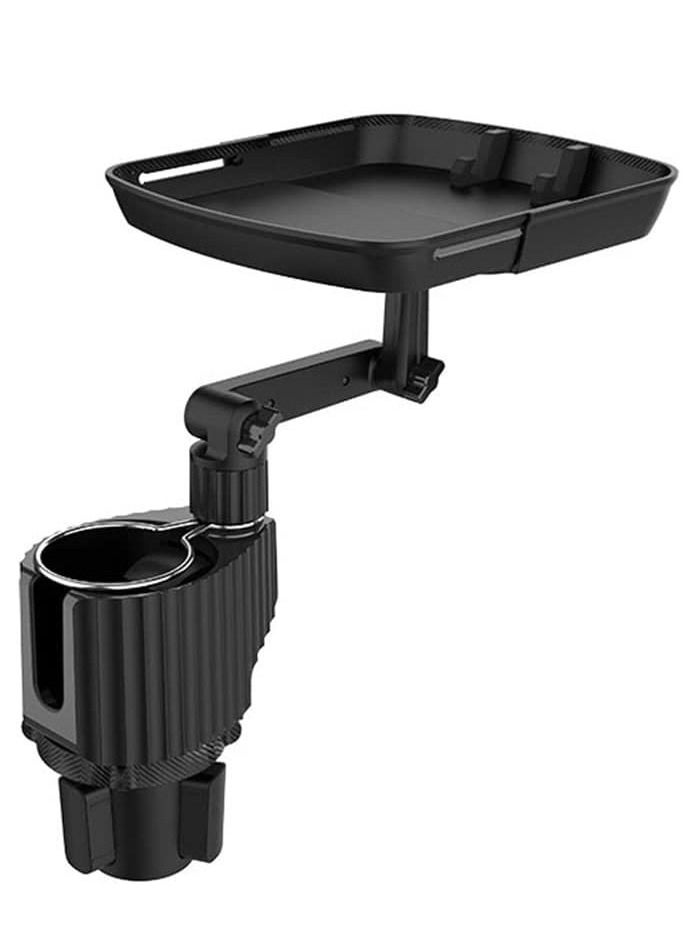 HARLEY FITNESS - 2 in 1 Multifunctional Car Cup Drink Holder, Expander Adjustable Detachable Food Tray, can extend to 9.4x8.3 inch, with flexible silicone phone slot - Image 1