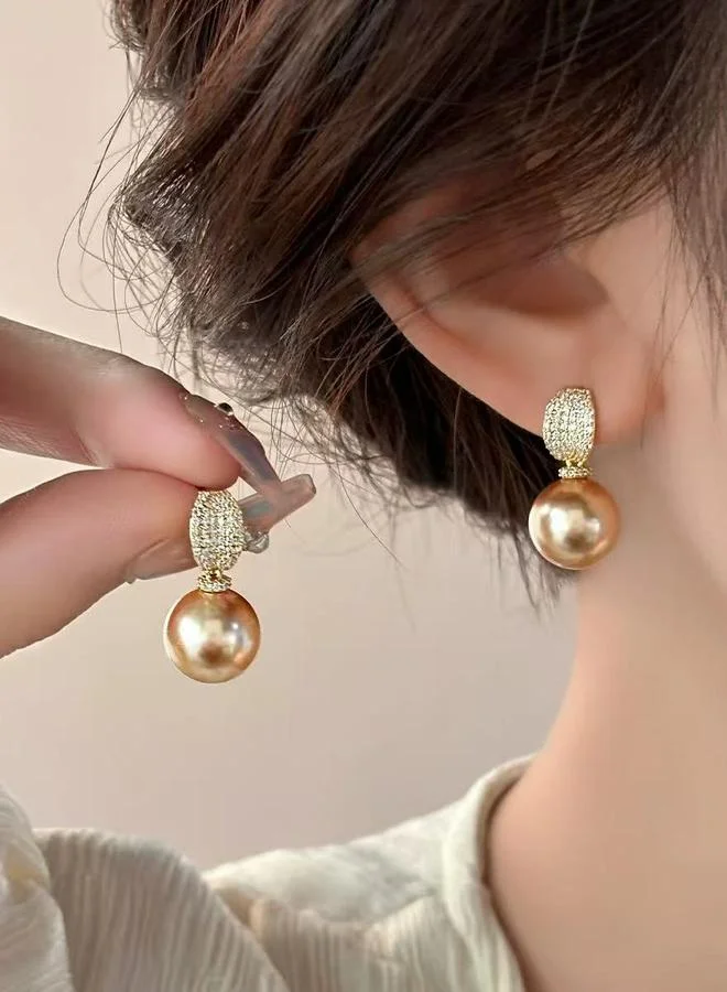 تايك تو Faux Pearl Drop Earrings