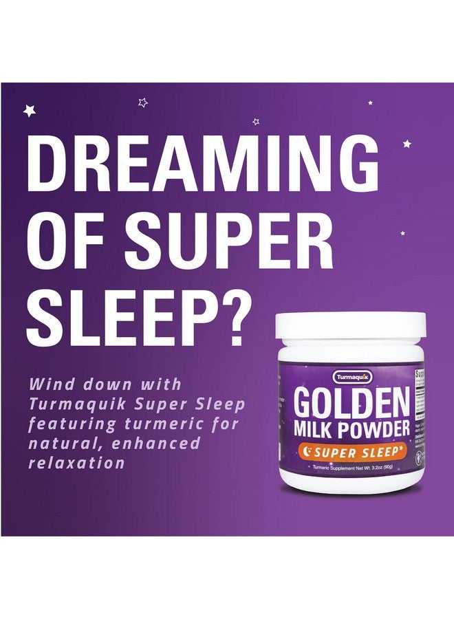 Turmaquik 3.2 Ounce Organic Golden Moon Milk Powder - Super Sleep Blend with Melatonin, Valerian, Chamomile, Lemon Balm, Turmeric, Ginger, Black Pepper, Curcumin, Cinnamon, and Cardamom - Image 2