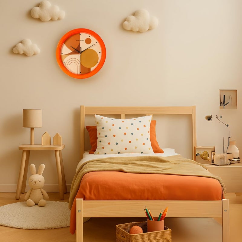 ECSTATIC Wall Clock | Analog | Kids Room | Preschool | Playschool | Study Room | Office Room | Home | Kitchen | Bedroom | Birthday Gift | Stylish | Kids Friendly Clock - Image 3