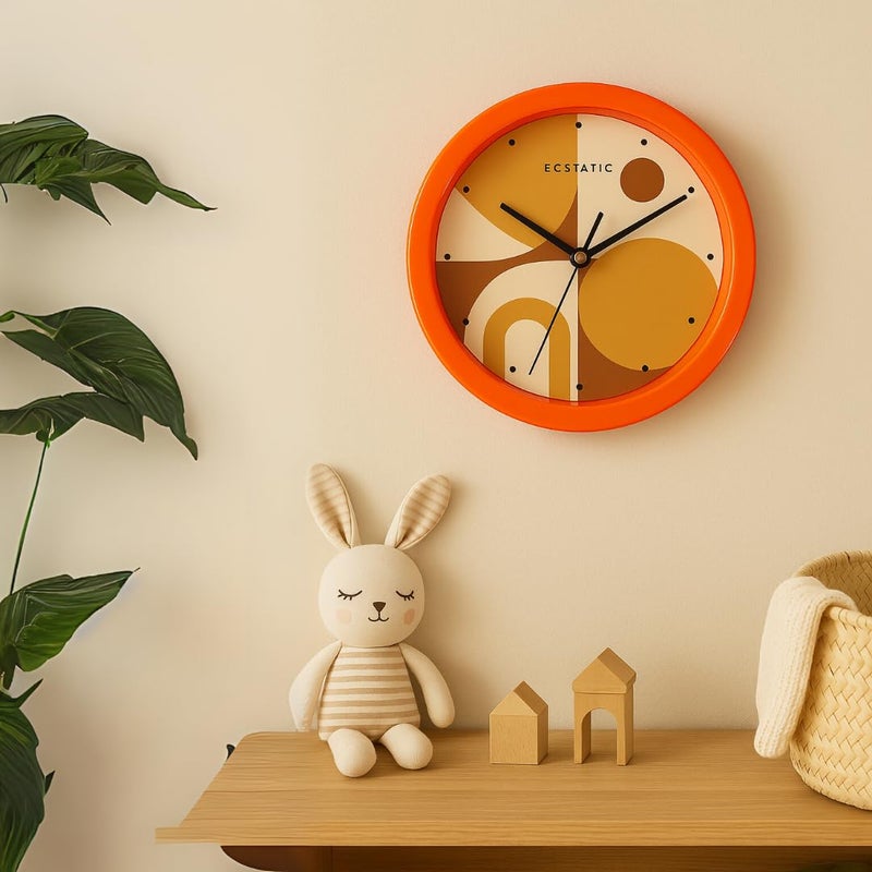 ECSTATIC Wall Clock | Analog | Kids Room | Preschool | Playschool | Study Room | Office Room | Home | Kitchen | Bedroom | Birthday Gift | Stylish | Kids Friendly Clock - Image 2