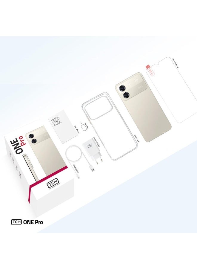TCH ONE PRO GOLD SMARTPHONE 6GB (Physical) RAM + 6GB (Virtual) RAM 128GB ROM (International Version) Dual Sim - Image 5
