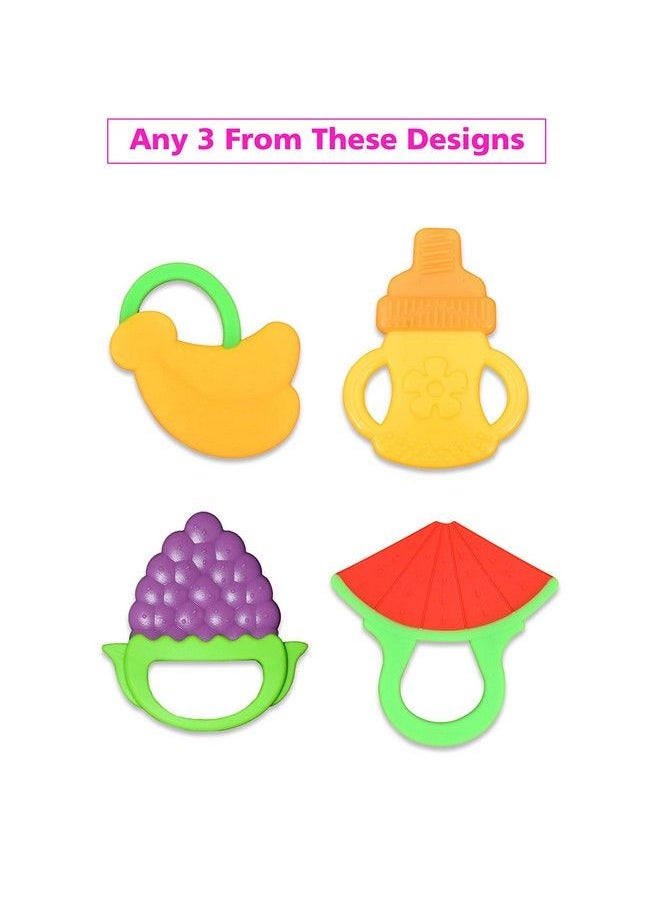The Little Lookers � Combo Silicone Fruit Shape Teether For Baby;Toddlers;Infants;Children (Pack Of 3) (Color 15)  - Image 3