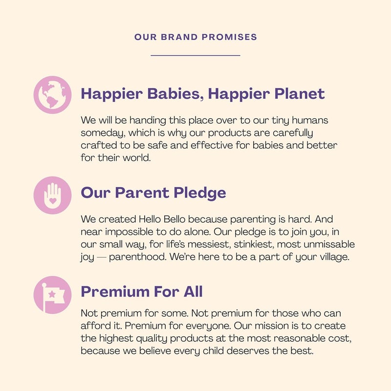 Hello Bello Premium Baby Lotion Gentle Hypoallergenic Vegan Formula to Nourish and Moisturize Sweet Cream Scent 85 oz - Image 4