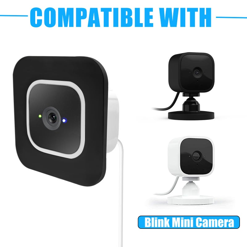 REEYEAR 2 Pack Window Mount Compatible with Blink 2/1 Mini Indoor, Secured Camera Glass Wall Holder for Single Pane Glass Windows/Doors for Outside Security Monitoring,Black - Image 2