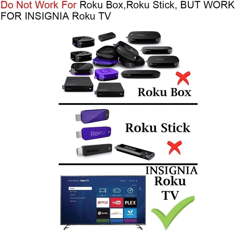 Young NS-RCRUS-17 Remote Control fit for Insignia Roku Smart TV NS-43DR620NA18 NS-50DR620NA18 NS-55DR620NA18 NS-65DR620NA18 NS-43DR620CA18 NS-50DR620CA18 NS-55DR620CA18 NS-24ER310NA17 NS-32DR310NA17 - Image 2