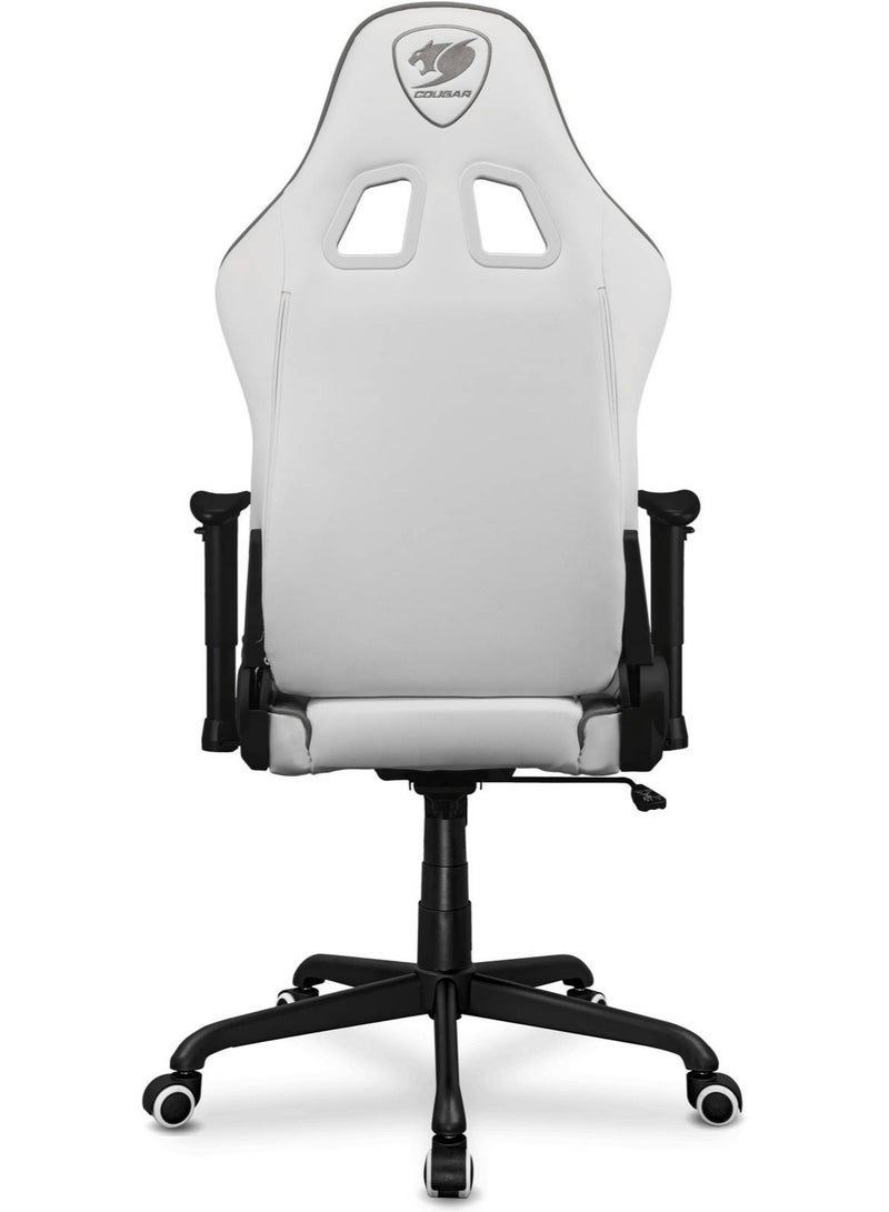 Cougar Armor Elite Gaming Chair, Premium PVC Leather, Full Steel Frame, 160° Reclining Backrest, 2D Adjustable Armrests, Head & Lumbar Pillows, Class 4 Gas Lift, Ergonomic Office & Gaming Chair, White | 3MELIWHB.0001 - Image 5