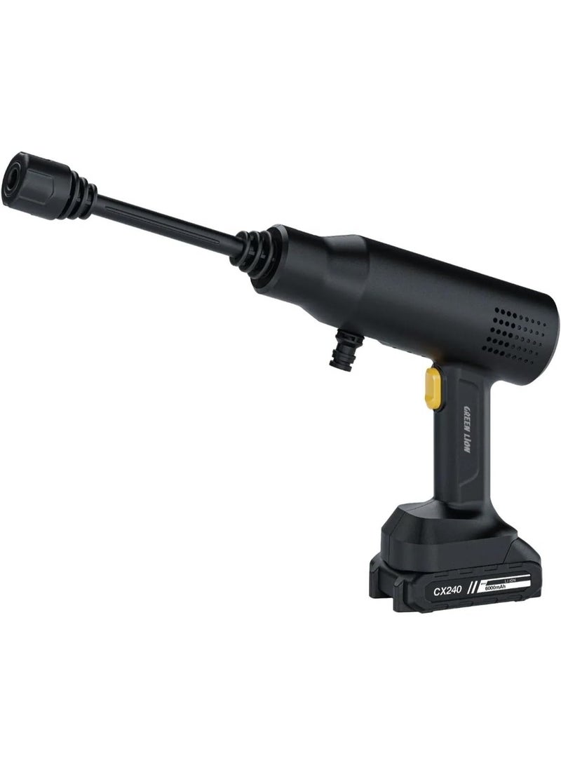 Green Lion CX240 Cordless Pressure Wash Gun – 240W, 36 Bar, 6000 mAh Battery, 4 L/min Flow – Black (Cordless High‑Pressure Cleaner) - Image 1