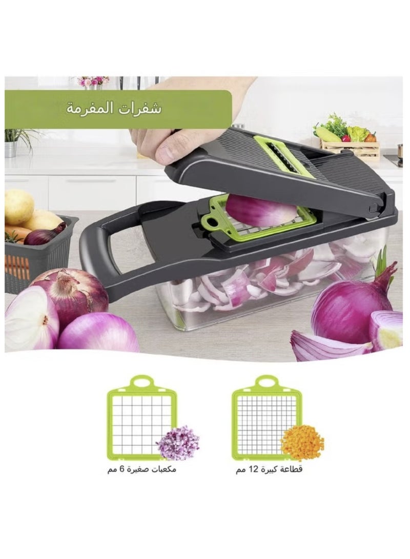 Denx Multifunctional Vegetable Chopper Cutter Slicer And Dicer Tool 15 in 1 - Image 1
