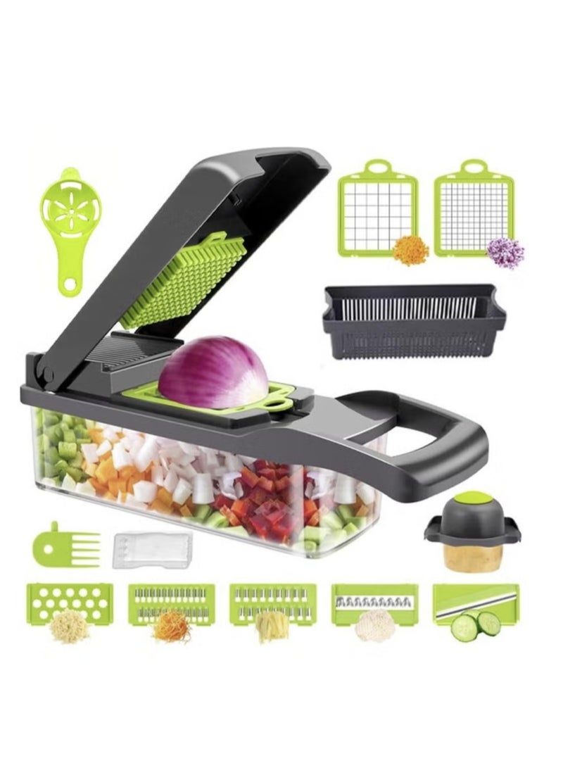 Denx Multifunctional Vegetable Chopper Cutter Slicer And Dicer Tool 15 in 1 - Image 3