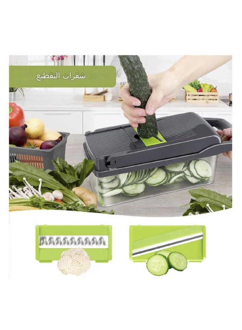 Denx Multifunctional Vegetable Chopper Cutter Slicer And Dicer Tool 15 in 1 - Image 2