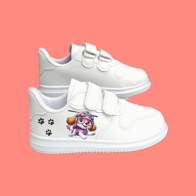 Amazon Design Girls Puppy Printed Kids Sneakers 