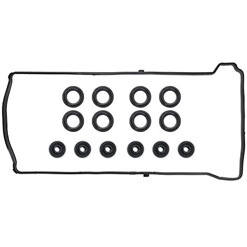 MNJWS Valve Cover Gasket Set - Compatible with 2.0L 2.3L 2.4L 2002-2015 Honda Accord, Civic, CR-V, Element, Crosstour, Acura CSX, ILX, RDX, RSX, TSX - Replace VS50614R, 12341-R40-A00 - Image 1
